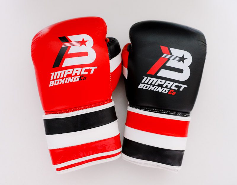 Tri-Colour Impact Boxing Gloves (Hook & Loop 16oz)